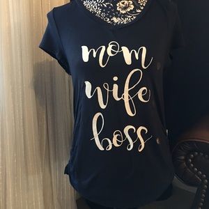 French Pastry maternity shirt